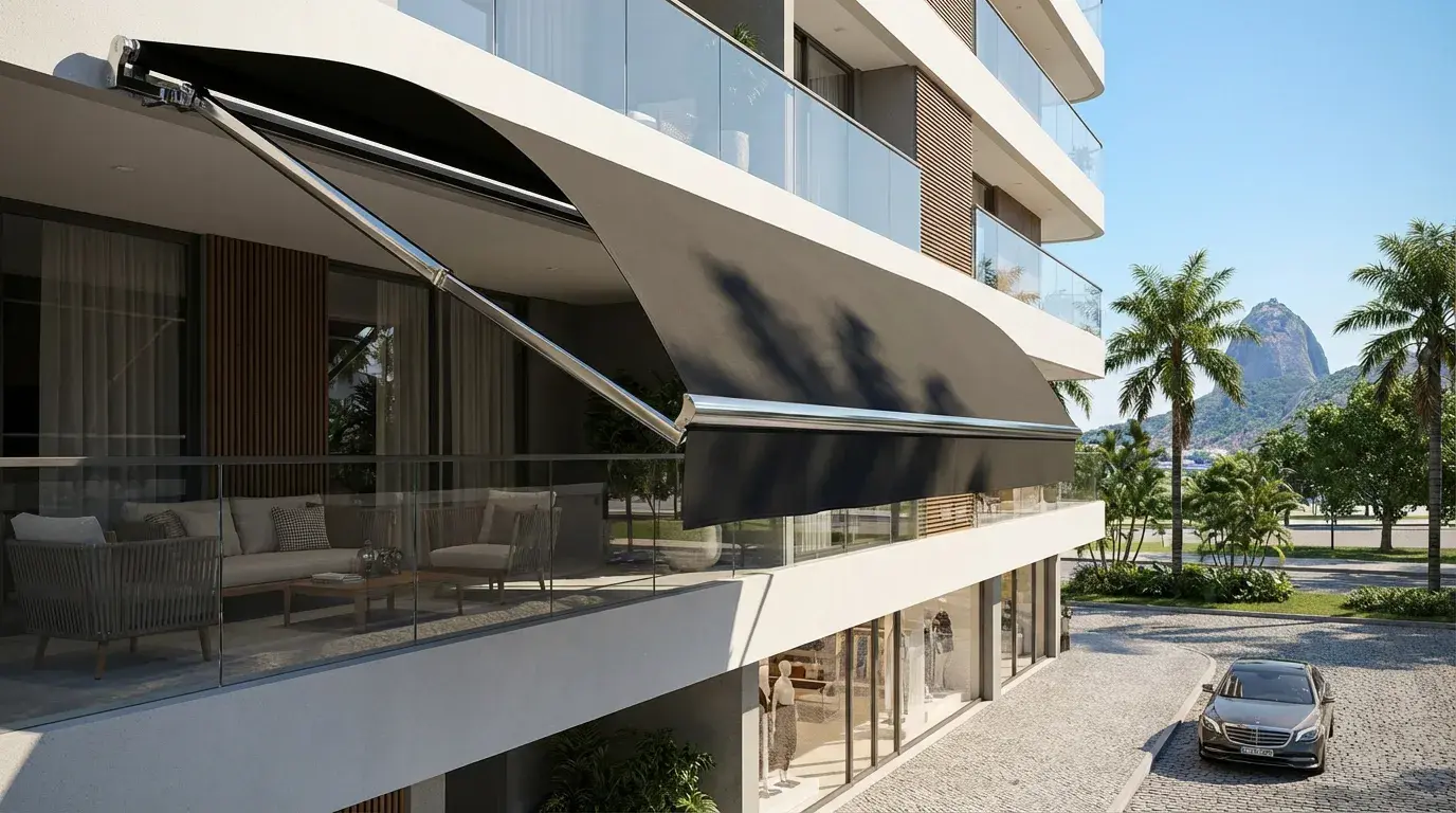 Toldo capota retrátil em Botafogo: valorização de imóveis residenciais e comerciais