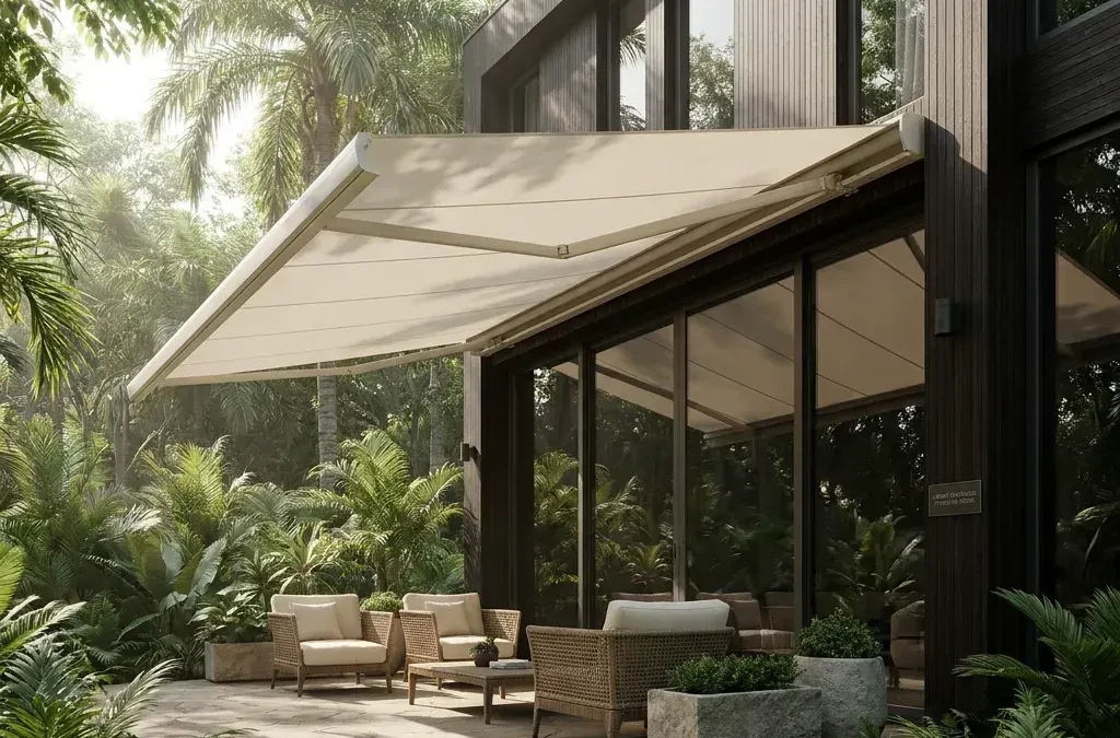 Toldo capota retrátil no Jardim Botânico: integração entre arquitetura e conforto